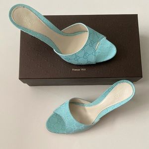 Gucci Sea Blue Mule